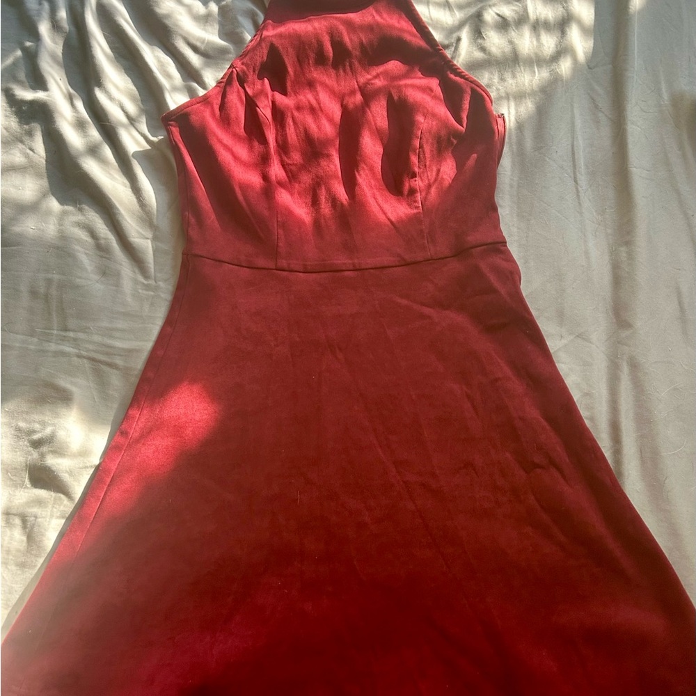 Altar'd State Burgundy Backless Dress